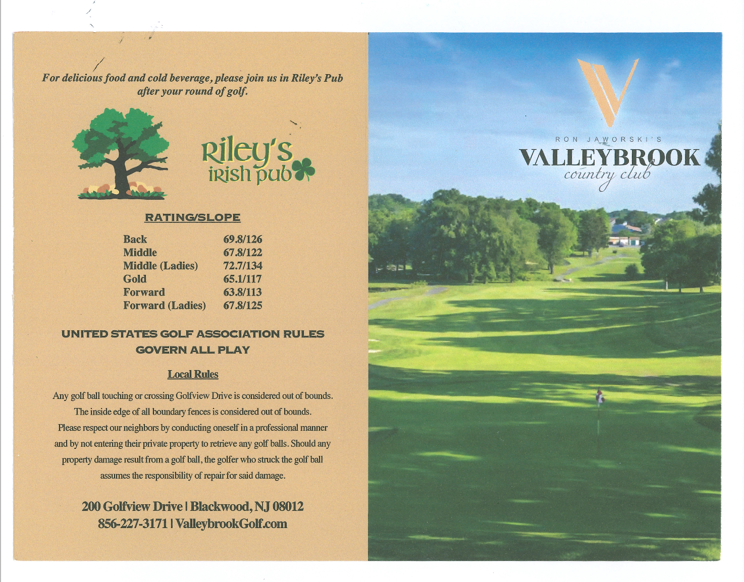 Valleybrook-Scorecard